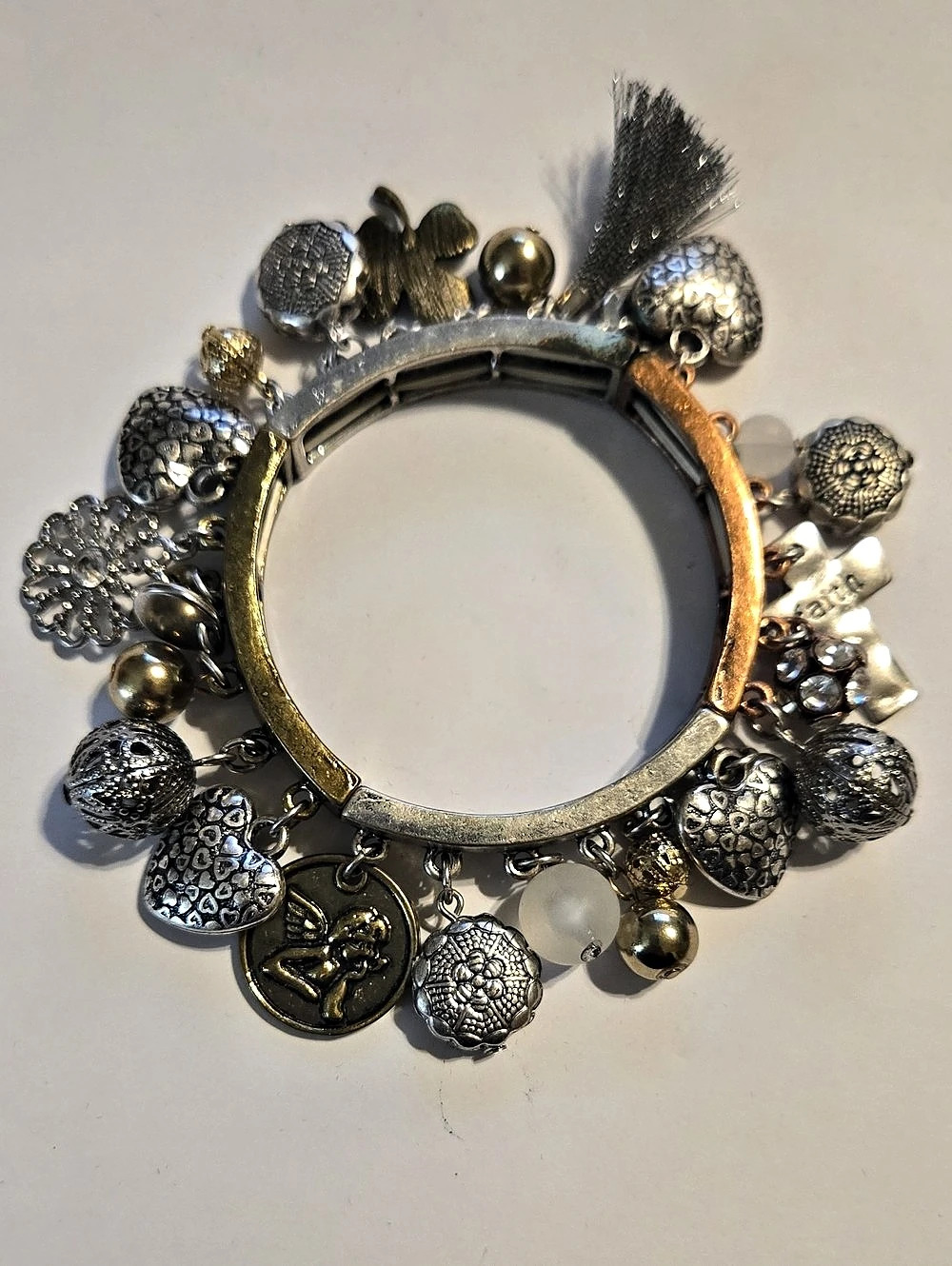 Mixed-Tone Charm Bracelet